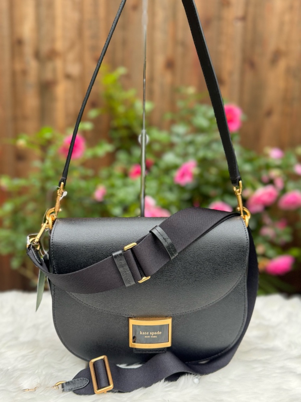 NWT Kate Spade Katy Saddle Purse - Picture 1 of 4
